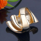 Big Ring Conch Zirconia Stones Wedding Party Jewelry