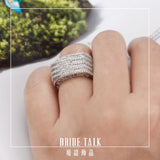 Round Cubic Zirconia Women's Ring Wedding Party Jewelry Gift