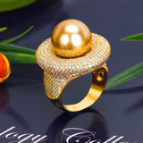 Cubic Zirconia Women's Wedding Ring Dubai Bridal Jewelry