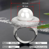 Cubic Zirconia Women's Wedding Ring Dubai Bridal Jewelry