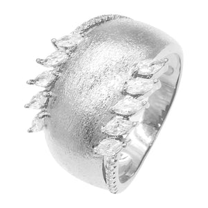 Vintage CZ Stackable Rings for Women Big Africa Retro Finger Ring
