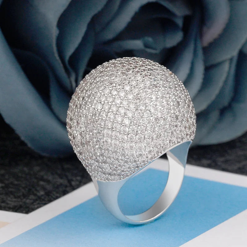 Women Ring CZ Charming Dubai Bridal Jewelry For Wedding