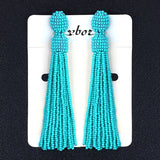 Bohemian Crystal Glass Seed Bead Earrings
