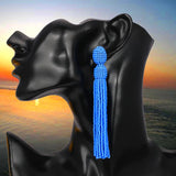 Bohemian Crystal Glass Seed Bead Earrings