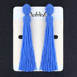 Bohemian Crystal Glass Seed Bead Earrings