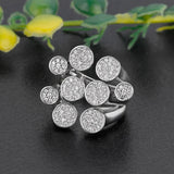 Baguette Wedding Rings Zirconia Stones Women Engagement Party Jewelry High Ring