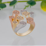 Baguette Wedding Rings Zirconia Stones Women Engagement Party Jewelry High Ring