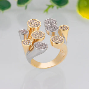 Baguette Wedding Rings Zirconia Stones Women Engagement Party Jewelry High Ring