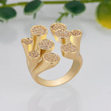 Baguette Wedding Rings Zirconia Stones Women Engagement Party Jewelry High Ring