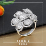 Bride Talk Honeybee Rings Cubic Zirconia Women Engagement Jewelry