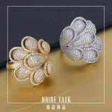 Bride Talk Honeybee Rings Cubic Zirconia Women Engagement Jewelry