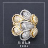 Bride Talk Honeybee Rings Cubic Zirconia Women Engagement Jewelry