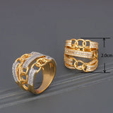 Zirconia Brass Crystal Rings For Women Gift