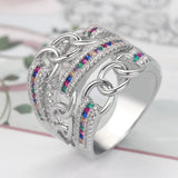 Zirconia Brass Crystal Rings For Women Gift