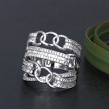 Zirconia Brass Crystal Rings For Women Gift