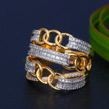 Zirconia Brass Crystal Rings For Women Gift