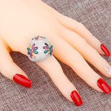 Zirconia Brass Crystal Ring for Women - Gift