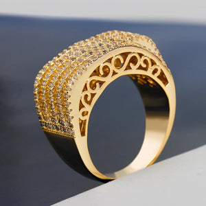 Bold Statement Rings with Zirconia Stones - Women Engagement Jewelry