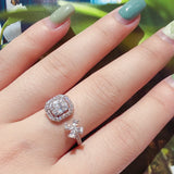 Bride Talk Adjustable Open Ring CZ Bridal Jewelry