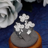 Romantic Bridal Wedding Ring with Cubic Zirconia