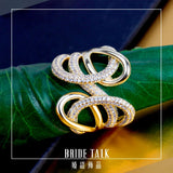 Women Wedding Ring Cubic Zirconia Bridal Ring for Party Year Gift