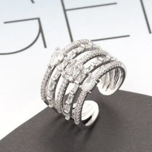 Classic CZ Women Ring High Jewelry For Wedding