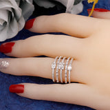 Classic CZ Women Ring High Jewelry For Wedding