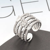 Classic CZ Women Ring High Jewelry For Wedding