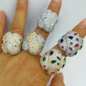 Baguette Zircon CZ Crystal Wedding Ring for Women