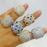 Baguette Zircon CZ Crystal Wedding Ring for Women