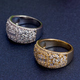 Women's CZ Ring Bridal Jewelry Engagement Birthday Gift