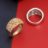 Women's CZ Ring Bridal Jewelry Engagement Birthday Gift