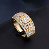 Women's CZ Ring Bridal Jewelry Engagement Birthday Gift