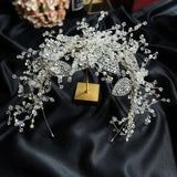 Bride Crystal Tiara Rhinestone Headbands Wedding Hair Accessories