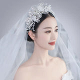 Bride Crystal Tiara Rhinestone Headbands Wedding Hair Accessories