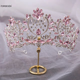 Rhinestone Bridal Tiara Crown Headband for Women