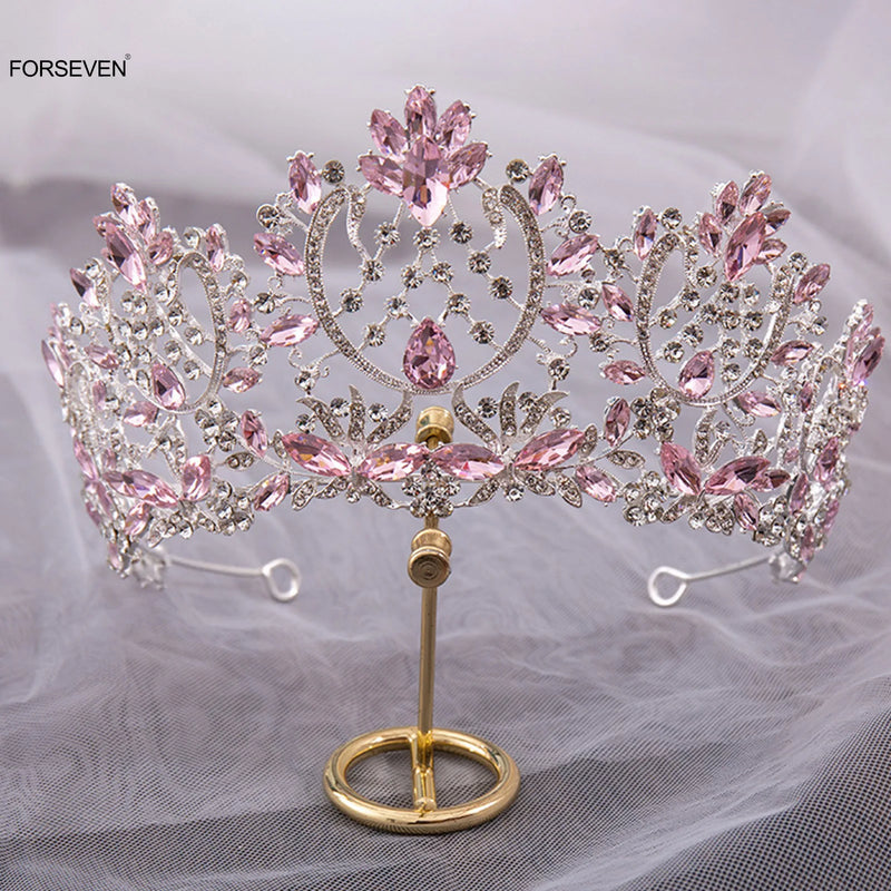 Rhinestone Bridal Tiara Crown Headband for Women