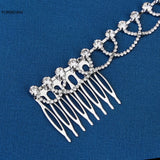 Bride Wedding Rhinestone Hairbands Pendant Jewelry for Women Girls