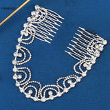 Bride Wedding Rhinestone Hairbands Pendant Jewelry for Women Girls