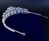 Bride Wedding Crown Headwear Comb Zircon Shell Pearl Pure Princess Crown