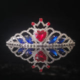 Bridal Heart Glass Crystal Crown Tiara Girls Birthday Party Crown