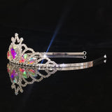 Bridal Heart Glass Crystal Crown Tiara Girls Birthday Party Crown
