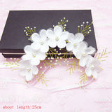 Bride Wedding Hair Accessories Flowers Pearl Decoration Headband
