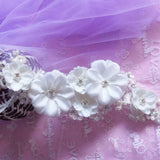 Bride Wedding Hair Accessories Flowers Pearl Decoration Headband