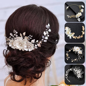 Crystal Pearl Headband Bridal Hair Accessories
