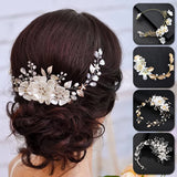 Crystal Pearl Headband Bridal Hair Accessories