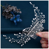 Bride Wedding Hair Combs Pearl Hairpins Clips Headbands Headpiece