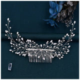 Bride Wedding Hair Combs Pearl Hairpins Clips Headbands Headpiece