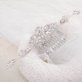 Bridal Rhinestone Hair Combs for Veil Decor