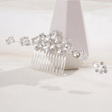 Bridal Rhinestone Hair Combs for Veil Decor